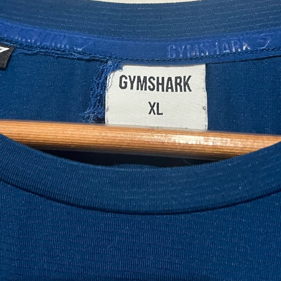 Gymshark Men's Long Sleeve Shirt XL Blue - Picture 3 of 4